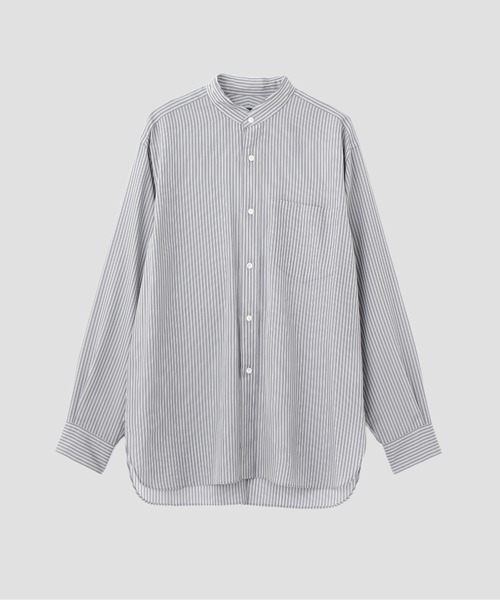 YLEVE(イレーヴ)の「YLEVE / ACETATE CUPRA STRIPE SHIRT(シャツ/ブラウス・メンズ・ブラック系その他・3/4)」の9枚目の写真