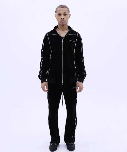 LAST NEST(ラストネスト)の「LAST NEST/ラストネスト/Velvet Track Jacket / Black(その他アウター・メンズ・ブラック・L/M)」の4枚目の写真