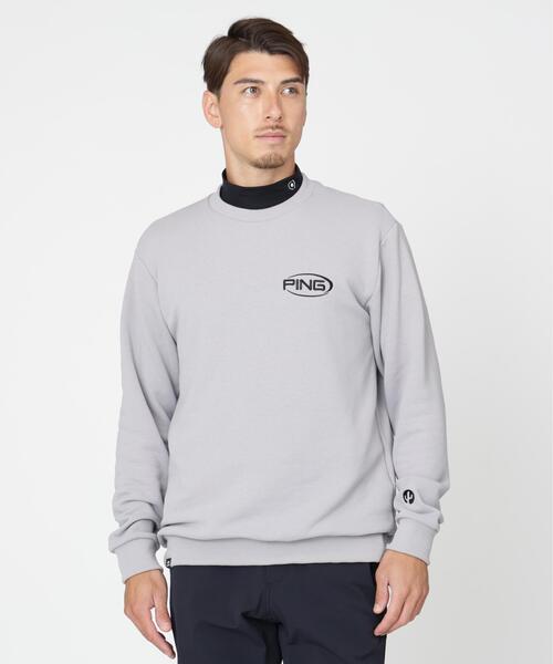 PING（ピン）の「［PING APPAREL］［吸水速乾・UVケア］10カラーMr.PINGダンシングロゴクルーネックプルオーバー (MENS)（スウェット・メンズ・ブラック/ホワイト/ブルー/ゴールド/ブラウン/シルバー/オレンジ/ワイン/グリーン/レッド・M/L/LL1/LL）」の9枚目の写真