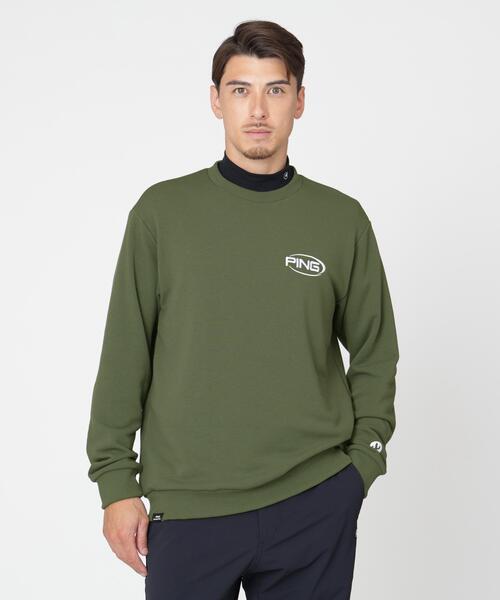 PING（ピン）の「［PING APPAREL］［吸水速乾・UVケア］10カラーMr.PINGダンシングロゴクルーネックプルオーバー (MENS)（スウェット・メンズ・ブラック/ホワイト/ブルー/ゴールド/ブラウン/シルバー/オレンジ/ワイン/グリーン/レッド・M/L/LL1/LL）」の5枚目の写真