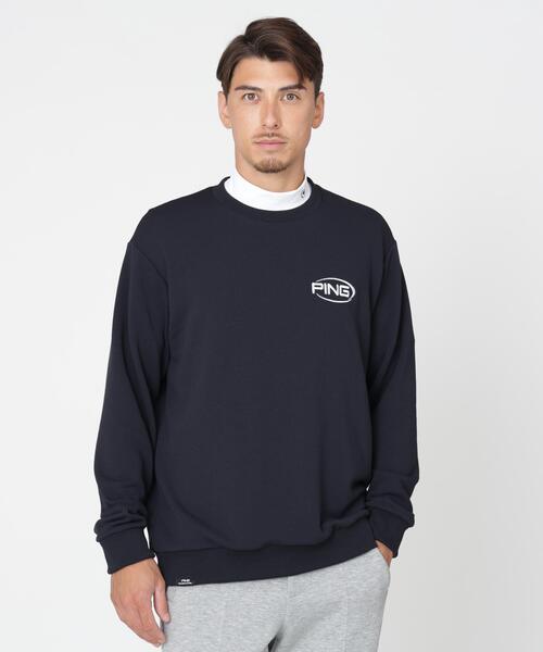 PING（ピン）の「［PING APPAREL］［吸水速乾・UVケア］10カラーMr.PINGダンシングロゴクルーネックプルオーバー (MENS)（スウェット・メンズ・ブラック/ホワイト/ブルー/ゴールド/ブラウン/シルバー/オレンジ/ワイン/グリーン/レッド・M/L/LL1/LL）」の15枚目の写真