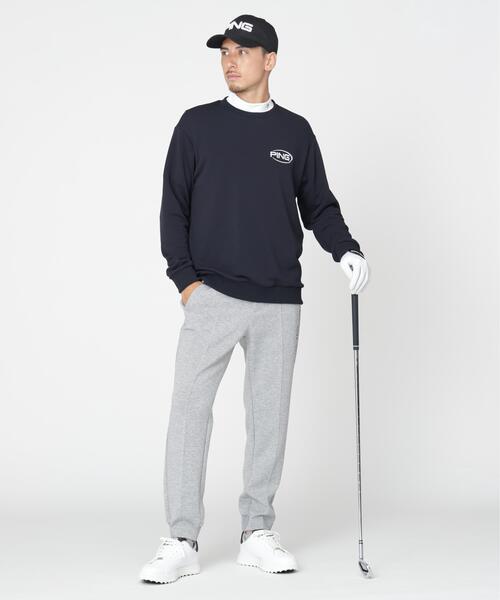PING（ピン）の「［PING APPAREL］［吸水速乾・UVケア］10カラーMr.PINGダンシングロゴクルーネックプルオーバー (MENS)（スウェット・メンズ・ブラック/ホワイト/ブルー/ゴールド/ブラウン/シルバー/オレンジ/ワイン/グリーン/レッド・M/L/LL1/LL）」の16枚目の写真