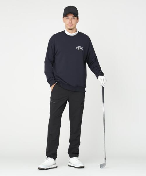 PING（ピン）の「［PING APPAREL］［吸水速乾・UVケア］10カラーMr.PINGダンシングロゴクルーネックプルオーバー (MENS)（スウェット・メンズ・ブラック/ホワイト/ブルー/ゴールド/ブラウン/シルバー/オレンジ/ワイン/グリーン/レッド・M/L/LL1/LL）」の18枚目の写真