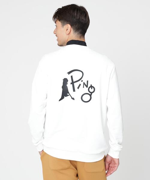 PING（ピン）の「［PING APPAREL］［吸水速乾・UVケア］10カラーMr.PINGダンシングロゴクルーネックプルオーバー (MENS)（スウェット・メンズ・ブラック/ホワイト/ブルー/ゴールド/ブラウン/シルバー/オレンジ/ワイン/グリーン/レッド・M/L/LL1/LL）」の22枚目の写真
