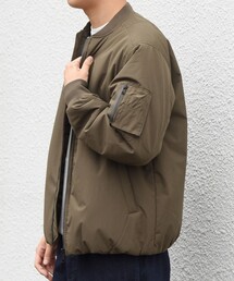 SHIPS（シップス）の「【WEB限定】〈撥水/防風等/洗濯機可能〉オールウェザー 中綿 MA-1 ブルゾン◆（MA-1）」