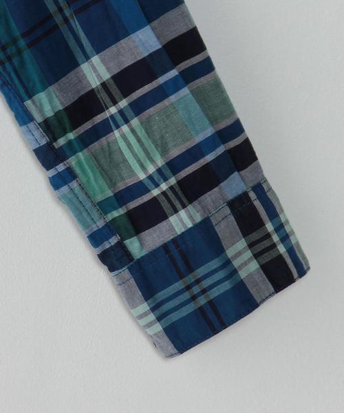 Steven Alan（スティーブンアラン）の「＜Steven Alan＞ COTTON SILK CHECK SINGLENEEDLE BD/ｼｬﾂ（シャツ/ブラウス・メンズ・コバルトブルー・X-LARGE/MEDIUM/SMALL/LARGE）」の4枚目の写真