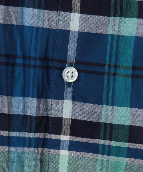 Steven Alan（スティーブンアラン）の「＜Steven Alan＞ COTTON SILK CHECK SINGLENEEDLE BD/ｼｬﾂ（シャツ/ブラウス・メンズ・コバルトブルー・X-LARGE/MEDIUM/SMALL/LARGE）」の6枚目の写真