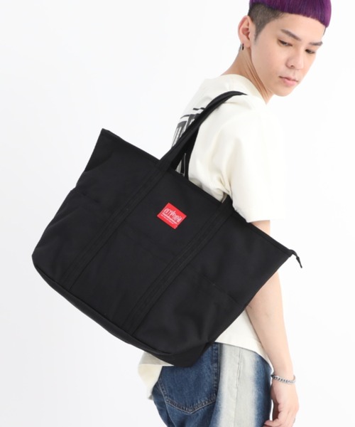 Manhattan Portage(マンハッタンポーテージ)の「Tompkins Tote Bag L(トートバッグ・メンズ・ダークネイビー/ブラック系その他/ブラック・LARGE)」の8枚目の写真