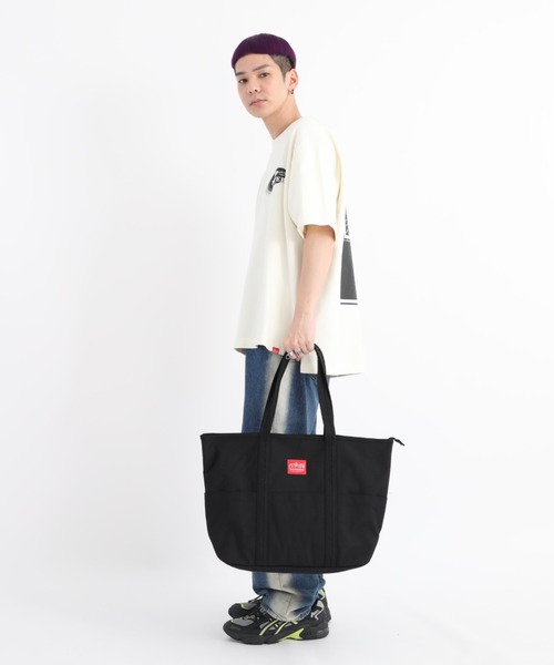 Manhattan Portage(マンハッタンポーテージ)の「Tompkins Tote Bag L(トートバッグ・メンズ・ダークネイビー/ブラック系その他/ブラック・LARGE)」の9枚目の写真