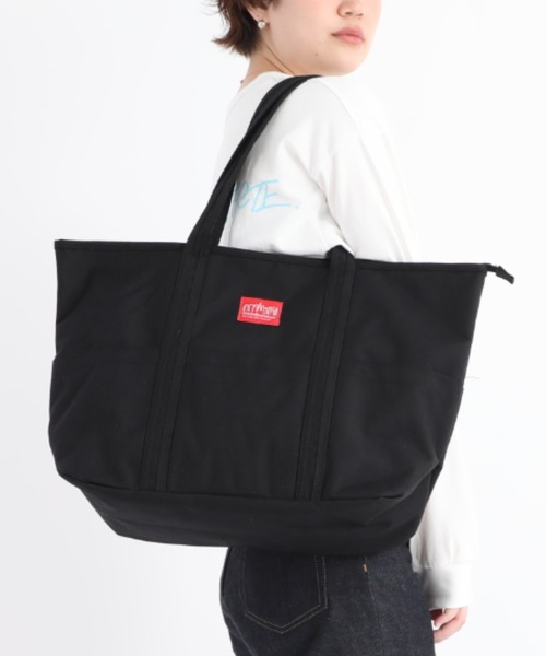 Manhattan Portage(マンハッタンポーテージ)の「Tompkins Tote Bag L(トートバッグ・メンズ・ダークネイビー/ブラック系その他/ブラック・LARGE)」の4枚目の写真