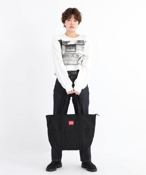 Manhattan Portage(マンハッタンポーテージ)の「Tompkins Tote Bag L(トートバッグ・メンズ・ダークネイビー/ブラック系その他/ブラック・LARGE)」の5枚目の写真