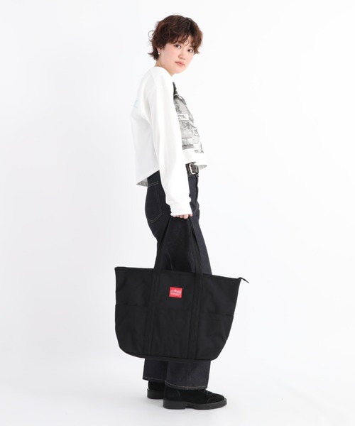 Manhattan Portage(マンハッタンポーテージ)の「Tompkins Tote Bag L(トートバッグ・メンズ・ダークネイビー/ブラック系その他/ブラック・LARGE)」の6枚目の写真