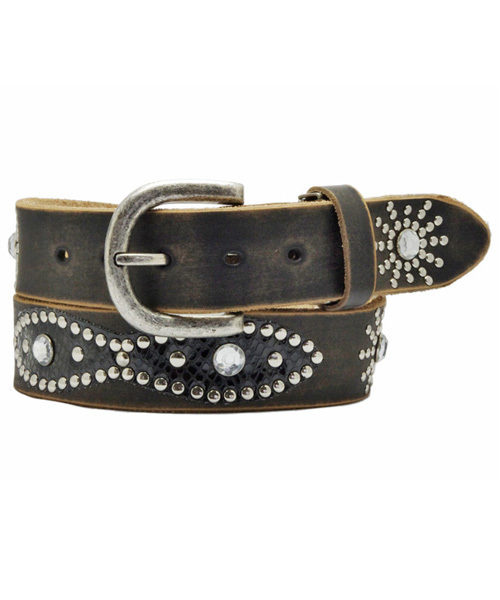 ８(eight)（エイト）の「レザー スタッズ ベルト（ベルト・メンズ・ブラック/ブラウン/ホワイト・FREE）」の3枚目の写真