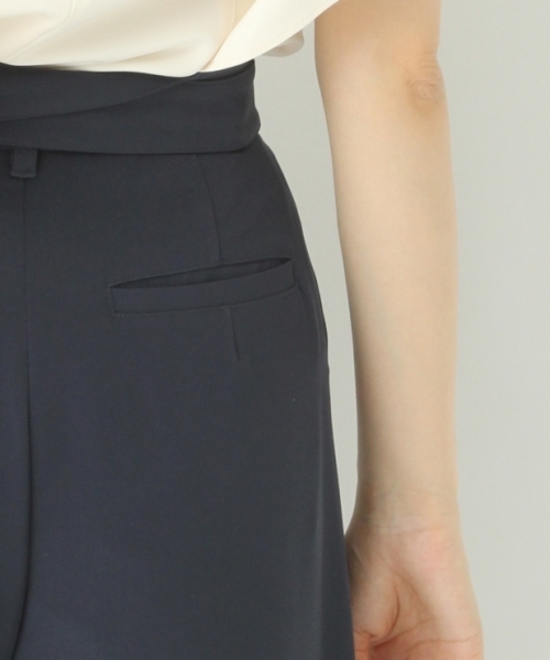 A part by（アパートバイ）の「【結婚式にも】P/フリルブラウス*ワイドパンツセットアップ 752330 （サロペット/オーバーオール・レディース・ボルドー/ネイビー/サックスブルー・MEDIUM/LARGE）」の21枚目の写真