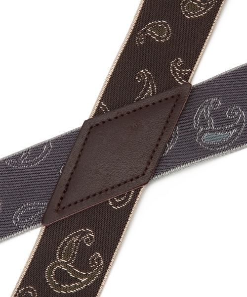 BEAMS BOY（ビームスボーイ）の「GEVAERT / ペイズリー サスペンダー（サスペンダー・レディース・グレー/ワイン・ONE SIZE）」の7枚目の写真