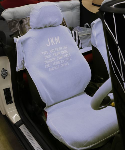 JACK & MARIE（ジャックアンドマリー）の「JKM　シートカバー　フロント　１枚（アウトドアグッズ・レディース・グレー/ブルー/ダークグレー/オリーブドラブ・ONE SIZE）」の4枚目の写真