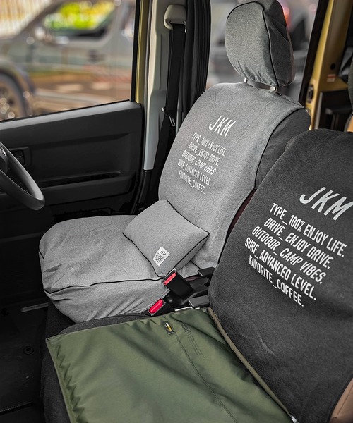 JACK & MARIE（ジャックアンドマリー）の「JKM　シートカバー　フロント　１枚（アウトドアグッズ・レディース・グレー/ブルー/ダークグレー/オリーブドラブ・ONE SIZE）」の13枚目の写真