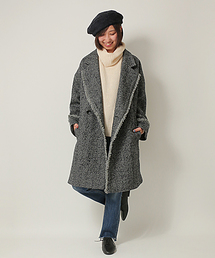 LBC | 【先行予約】ヘリンボンビックカラーコート(その他アウター)