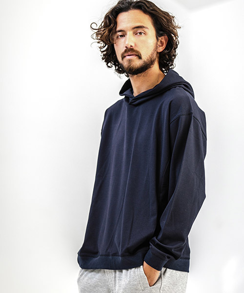 CAMBIO(カンビオ)の「mpa1715-Ponti Loose Pullover Parka パーカー(パーカー・メンズ・キャメル/グレー/ネイビー/チャコール/ブラック・L/M/S)」の5枚目の写真