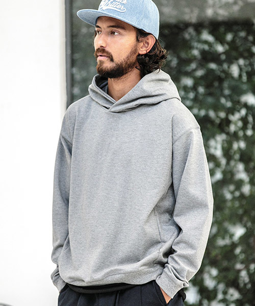 CAMBIO(カンビオ)の「mpa1715-Ponti Loose Pullover Parka パーカー(パーカー・メンズ・キャメル/グレー/ネイビー/チャコール/ブラック・L/M/S)」の3枚目の写真