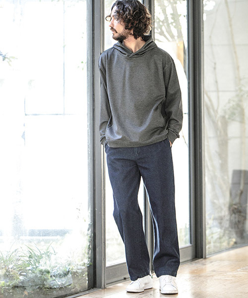 CAMBIO(カンビオ)の「mpa1715-Ponti Loose Pullover Parka パーカー(パーカー・メンズ・キャメル/グレー/ネイビー/チャコール/ブラック・L/M/S)」の6枚目の写真