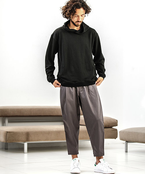 CAMBIO(カンビオ)の「mpa1715-Ponti Loose Pullover Parka パーカー(パーカー・メンズ・キャメル/グレー/ネイビー/チャコール/ブラック・L/M/S)」の7枚目の写真