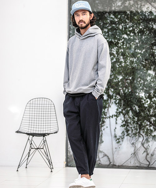 CAMBIO(カンビオ)の「mpa1715-Ponti Loose Pullover Parka パーカー(パーカー・メンズ・キャメル/グレー/ネイビー/チャコール/ブラック・L/M/S)」の9枚目の写真