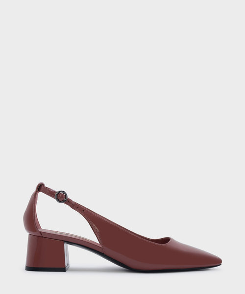 CHARLES & KEITH(チャールズ & キース)の「カットアウトコートヒール / CUT OUT COURT HEELS(パンプス・レディース・グリーン/ブラック/ピンク・22.5cm/23.5cm/23cm/24.5cm/25cm)」の3枚目の写真