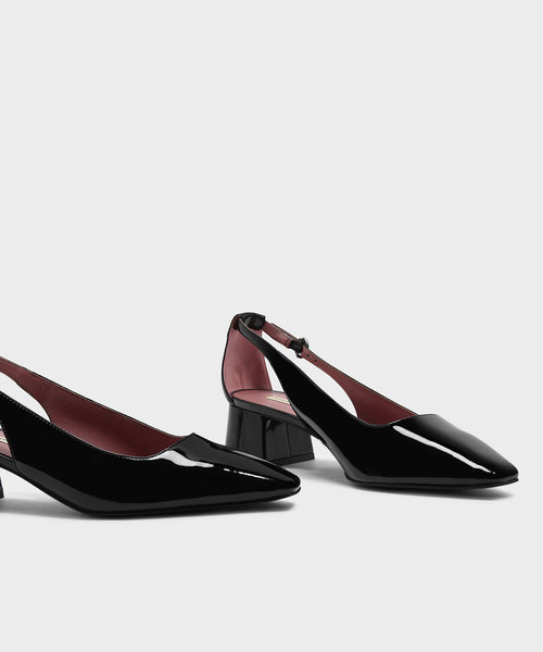 CHARLES & KEITH(チャールズ & キース)の「カットアウトコートヒール / CUT OUT COURT HEELS(パンプス・レディース・グリーン/ブラック/ピンク・22.5cm/23.5cm/23cm/24.5cm/25cm)」の18枚目の写真