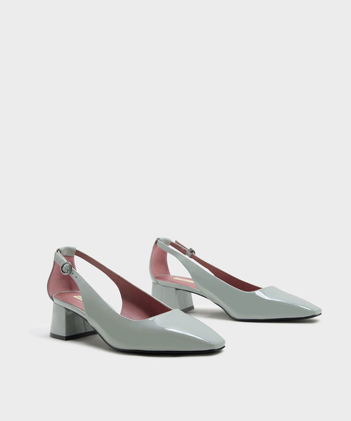CHARLES & KEITH(チャールズ & キース)の「カットアウトコートヒール / CUT OUT COURT HEELS(パンプス・レディース・グリーン/ブラック/ピンク・22.5cm/23.5cm/23cm/24.5cm/25cm)」の14枚目の写真