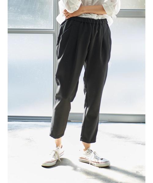 AMERICAN HOLIC（アメリカンホリック）の「タックテーパードパンツ（その他パンツ・レディース・サックスブルー/イエロー/ブルー/ライトグレー/ブラック/ピンク/ネイビー/グリーン・M/L/S）」の16枚目の写真