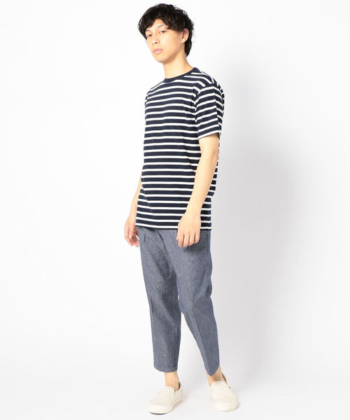 SHIPS（シップス）の「SC: SOLOTEX(R) SAFILIN リネン ハイブリッド アンクル パンツ（その他パンツ・メンズ・ナチュラル/ネイビー・LARGE/MEDIUM/SMALL/X-LARGE）」の7枚目の写真