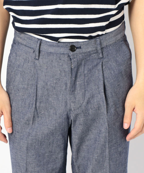 SHIPS（シップス）の「SC: SOLOTEX(R) SAFILIN リネン ハイブリッド アンクル パンツ（その他パンツ・メンズ・ナチュラル/ネイビー・LARGE/MEDIUM/SMALL/X-LARGE）」の8枚目の写真