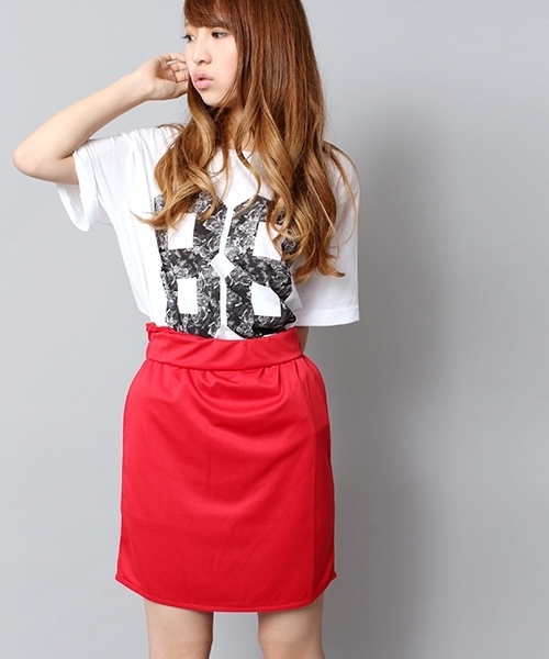 WEGO（ウィゴー）の「WEGO/カラータイトスカート（スカート・レディース・レッド/ブラック/ブルー・FREE）」の3枚目の写真