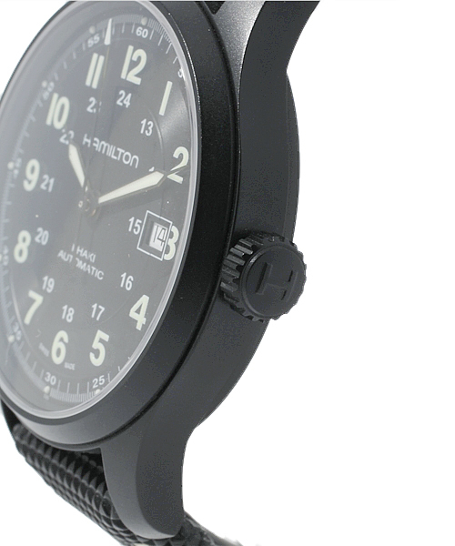 NANO universe（ナノユニバース）の「HAMILTON（ハミルトン）/カーキフィールドチタニウム（アナログ腕時計・メンズ・ブラック・FREE）」の4枚目の写真
