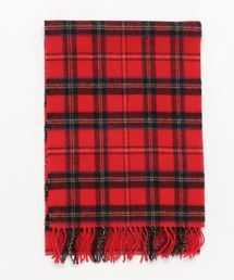 JOHN HANLY | 【JOHN HANLY】ジョンヘンリー ラムウールチェックマフラー 30×180(マフラー)