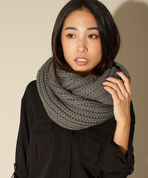 NANO universe | BARK TANNAGE/ロングニットボリュームスヌード(ストール/ショール)