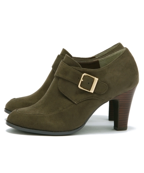 Boisson Chocolat(ボワソンショコラ)の「ボワソンショコラ/B モンクストラップショートブーツ80(ブーツ・レディース・ブラック/モカ/その他1/ネイビー/オリーブ・22.5cm/23cm/24cm/24.5cm/23.5cm)」の4枚目の写真