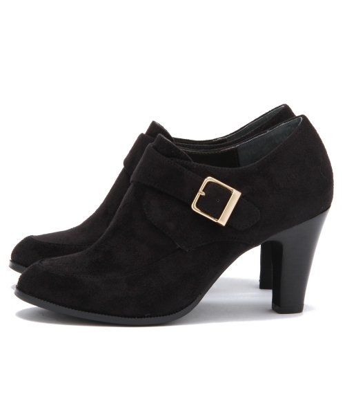 Boisson Chocolat(ボワソンショコラ)の「ボワソンショコラ/B モンクストラップショートブーツ80(ブーツ・レディース・ブラック/モカ/その他1/ネイビー/オリーブ・22.5cm/23cm/24cm/24.5cm/23.5cm)」の2枚目の写真