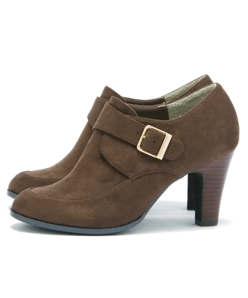 Boisson Chocolat(ボワソンショコラ)の「ボワソンショコラ/B モンクストラップショートブーツ80(ブーツ・レディース・ブラック/モカ/その他1/ネイビー/オリーブ・22.5cm/23cm/24cm/24.5cm/23.5cm)」の3枚目の写真