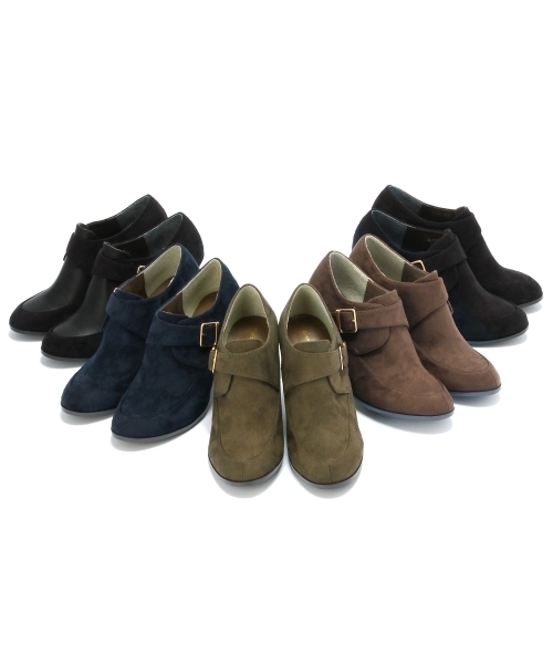 Boisson Chocolat(ボワソンショコラ)の「ボワソンショコラ/B モンクストラップショートブーツ80(ブーツ・レディース・ブラック/モカ/その他1/ネイビー/オリーブ・22.5cm/23cm/24cm/24.5cm/23.5cm)」の15枚目の写真