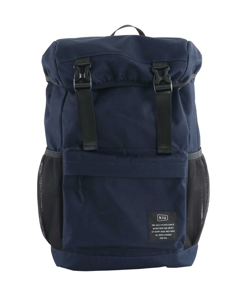 KiU（キウ）の「600Dフラップバッグパック（バックパック/リュック・メンズ・レッド/キャメル/ブラック/ネイビー・FREE）」の2枚目の写真