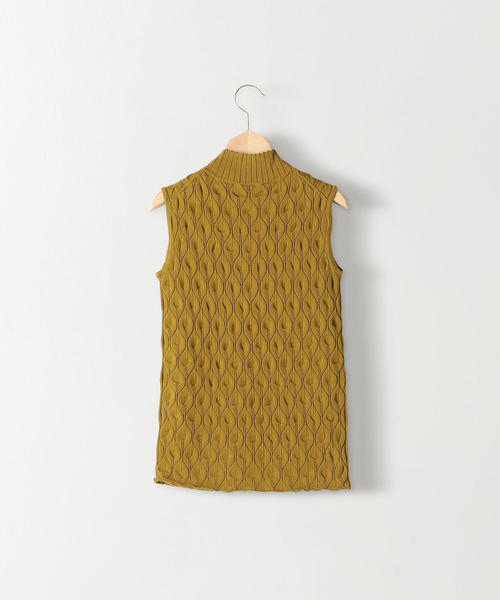 Steven Alan（スティーブンアラン）の「＜Steven Alan＞COTTON NO-SLEEVE KNIT/ニット（ニット/セーター・レディース・オリーブ/ホワイト/ブラック/オフホワイト・FREE）」の5枚目の写真