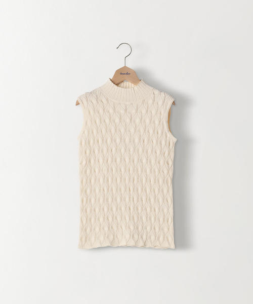 Steven Alan（スティーブンアラン）の「＜Steven Alan＞COTTON NO-SLEEVE KNIT/ニット（ニット/セーター・レディース・オリーブ/ホワイト/ブラック/オフホワイト・FREE）」の8枚目の写真