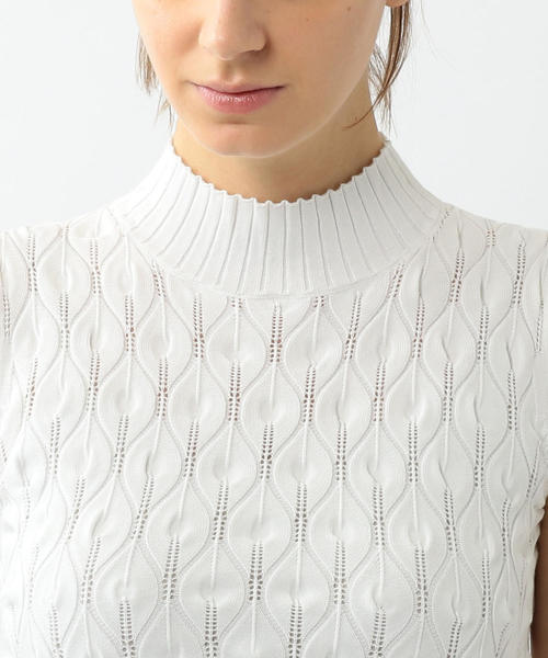 Steven Alan（スティーブンアラン）の「＜Steven Alan＞COTTON NO-SLEEVE KNIT/ニット（ニット/セーター・レディース・オリーブ/ホワイト/ブラック/オフホワイト・FREE）」の14枚目の写真
