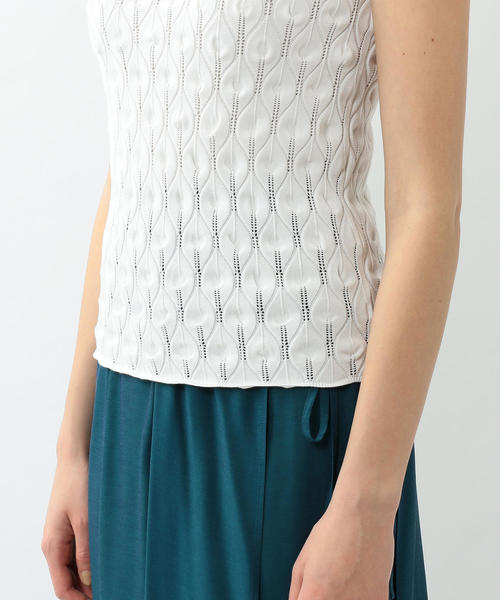 Steven Alan（スティーブンアラン）の「＜Steven Alan＞COTTON NO-SLEEVE KNIT/ニット（ニット/セーター・レディース・オリーブ/ホワイト/ブラック/オフホワイト・FREE）」の16枚目の写真