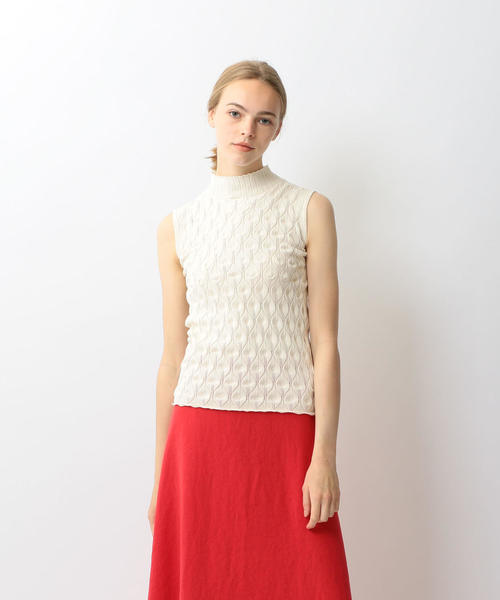 Steven Alan（スティーブンアラン）の「＜Steven Alan＞COTTON NO-SLEEVE KNIT/ニット（ニット/セーター・レディース・オリーブ/ホワイト/ブラック/オフホワイト・FREE）」の20枚目の写真