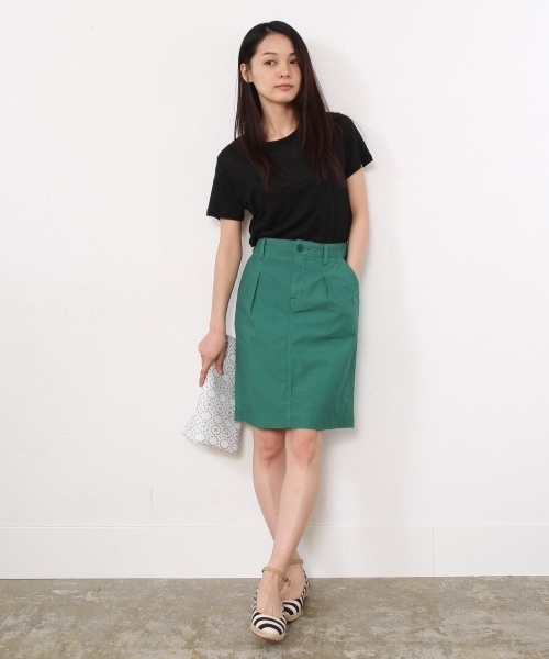 coen（コーエン）の「ブロークンツイルライトペンシルスカート（スカート・レディース・ネイビー/ベージュ/ケリー・MEDIUM/LARGE）」の5枚目の写真