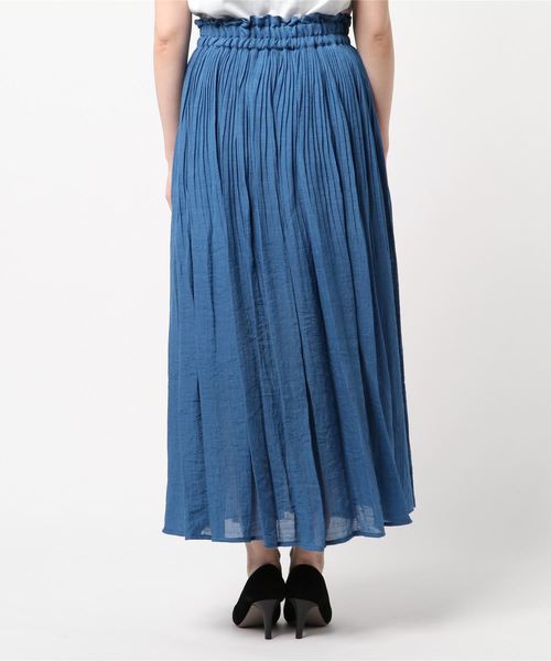 rps（アールピーエス）の「スラブ消しプリーツスカート（スカート・レディース・ブラック/グレイッシュベージュ/グリーン/ブルー/マスタード・M）」の18枚目の写真