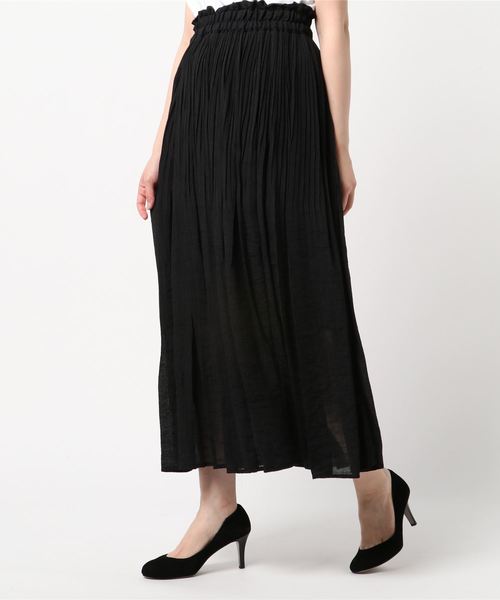 rps（アールピーエス）の「スラブ消しプリーツスカート（スカート・レディース・ブラック/グレイッシュベージュ/グリーン/ブルー/マスタード・M）」の19枚目の写真